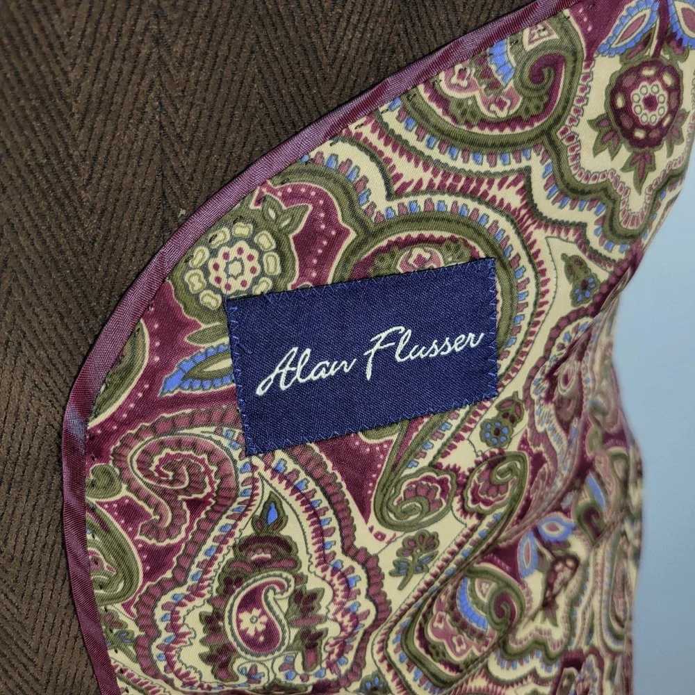 Alan Flusser before completing